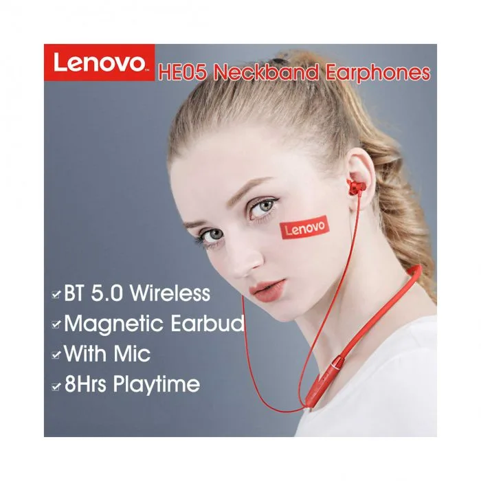 هندزفری دورگردنی Lenovo HE05 - تصویر 6