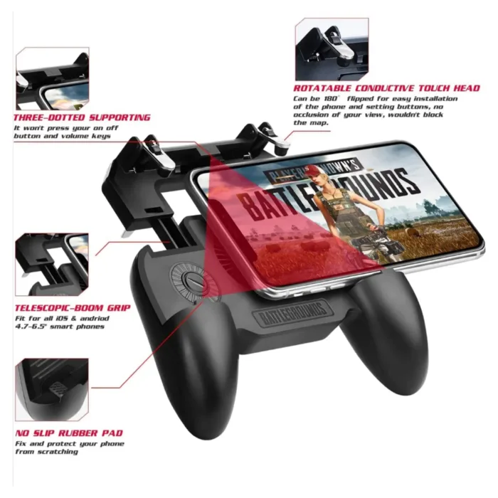 دسته بازی موبایل فن دار مدل SR Mobile Game Controller - تصویر 6