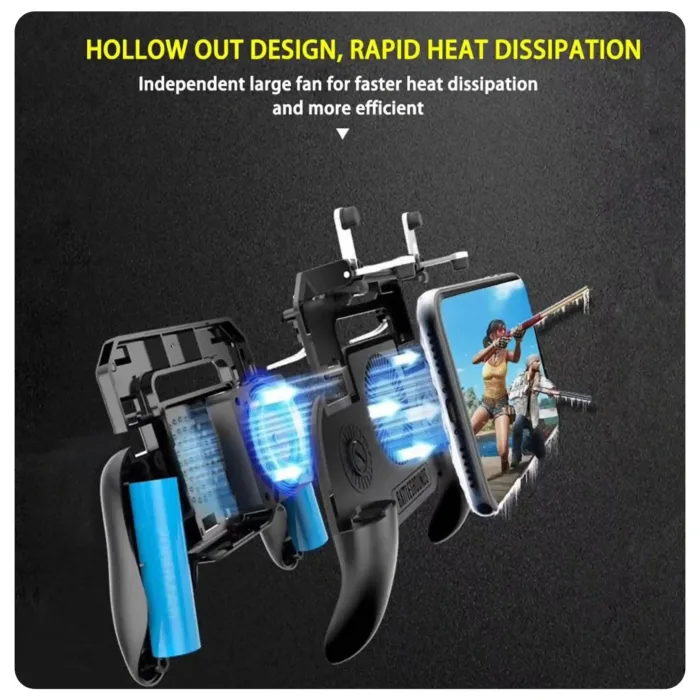دسته بازی موبایل فن دار مدل SR Mobile Game Controller - تصویر 5