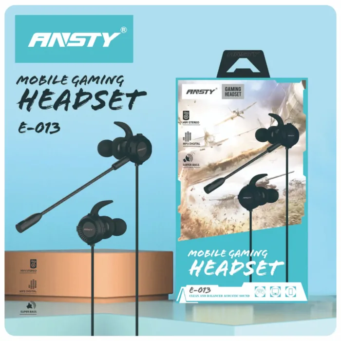 هندزفری گیمینگ با میکروفن مدل Ansty E-013 - تصویر 3