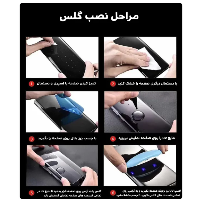 گلس UV Curved مناسب گوشی SAMSUNG S10 - تصویر 6