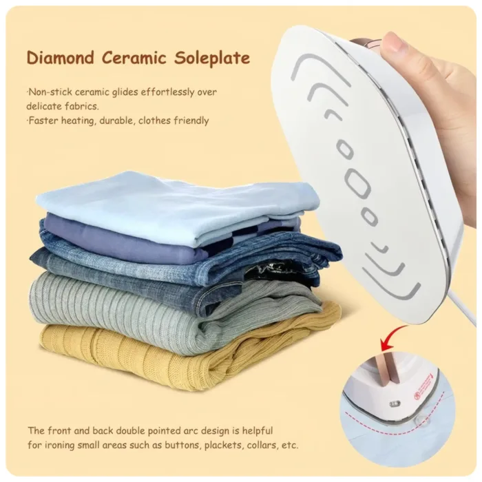 اتو مسافرتی اسلیکتو مدل Slicto Travel Iron ti-2023 - تصویر 7