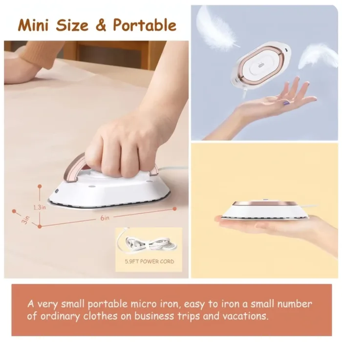 اتو مسافرتی اسلیکتو مدل Slicto Travel Iron ti-2023 - تصویر 4