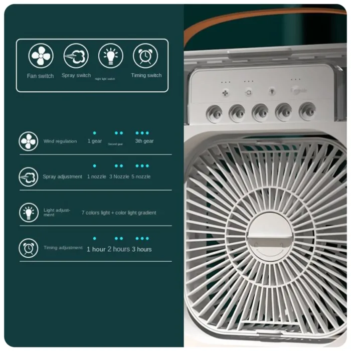 پنکه رومیزی مه پاش مدل Citicom Mini Cooling Fan - تصویر 14