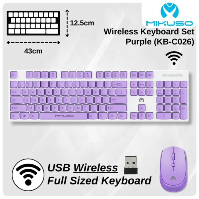 کیبورد و موس بی سیم Mikuso KB-C026 - تصویر 2