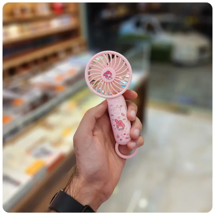 پنکه شارژی دستی فانتزی مدل Mini Hand Fan - تصویر 9