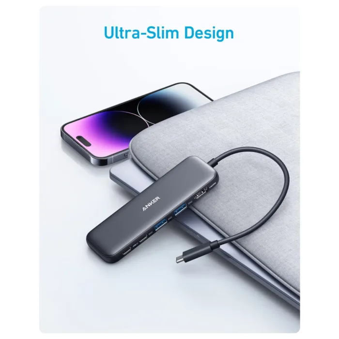 هاب 5 پورت تایپ سی انکر مدل Anker 332 USB-C Hub