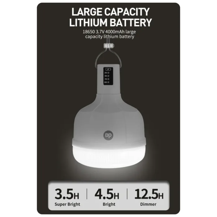 لامپ شارژی آویز دار دی پی DP-7813C توان 38 وات