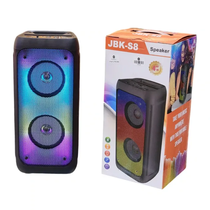 اسپیکر بلوتوثی قابل حمل 8 اینچ مدل JBK-S8