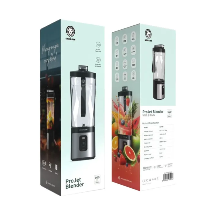 مخلوط کن شارژی گرین لاین مدل Green Lion Projet Blender PJ7