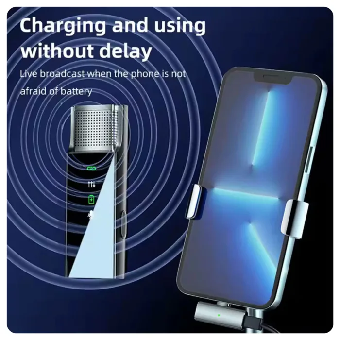 میکروفن بی سیم لایتنینگ Grenn Lion 2 in 1 Digital Display