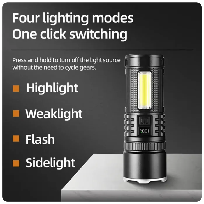 چراغ قوه پلیسی شارژی قوی مدل LF-S56