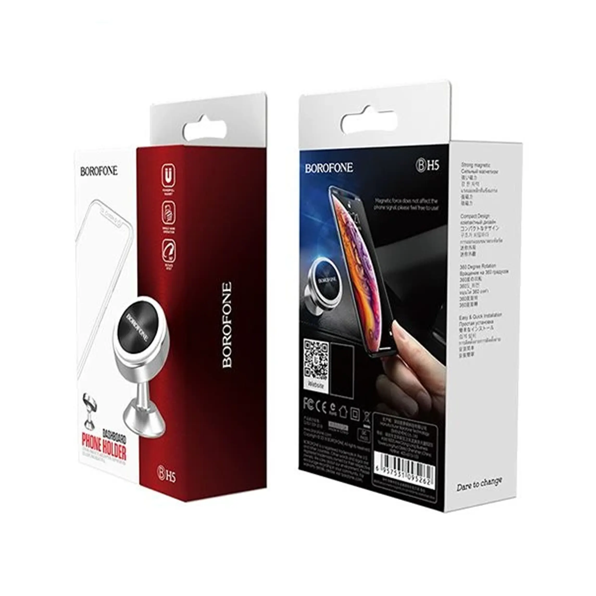 پایه نگهدارنده موبایل آهنربایی ماشین Borofone BH5 - Image 7