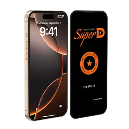 گلس آیفون 17 پرومکس شیشه ای مدل Biva Super D Anti Static