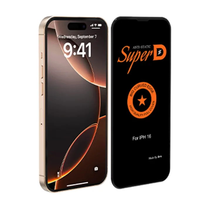 گلس آیفون 17 پرومکس شیشه ای مدل Biva Super D Anti Static